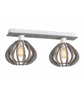 Nicoleta Twin Ceiling Spotlight Grey 52cm 2x E27-1
