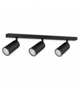 Eye Ceiling Spotlight Bar Black 50cm 3x GU10-1