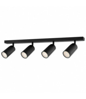 Eye Ceiling Spotlight Bar Black 60cm 4x GU10-1