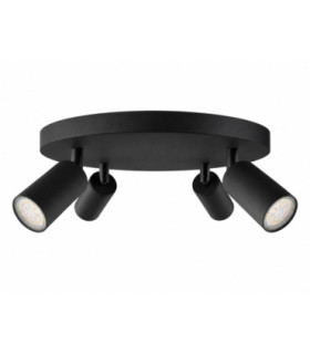 Eye Ceiling Spotlight Clusters Black 30cm 4x GU10-1