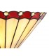 Tiffany Wall Lamp, 2 x E14, Red, Crystal - 5