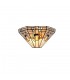 Tiffany Wall Lamp, 2 x E14, White, Grey, Black, Clear Crystal - 1