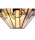 Tiffany Wall Lamp, 2 x E14, White, Grey, Black, Clear Crystal - 3