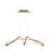 Large Oval Ceiling Pendant, 1 x 39W LED, 3000K, 1950lm, Sand Gold - 1