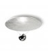 LED 1 Light Dimmable Semi Flush Ceiling Light Silver - 1