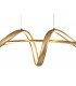Large Oval Ceiling Pendant, 1 x 39W LED, 3000K, 1950lm, Sand Gold - 5