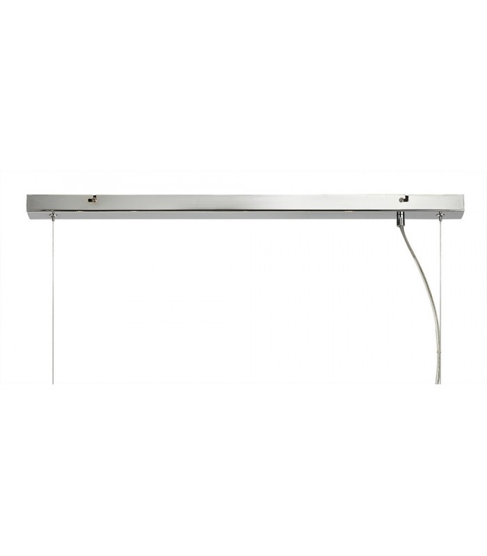 Ceiling Pendant, 7 x G9, Polished Chrome, Smoked Glass - 5