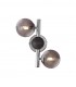 Wall Lamp, 2 x G9, Polished Chrome, Smoked Glass - 4