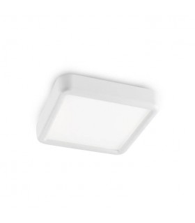 LED 1 Light Small Flush Ceiling Light White - 1