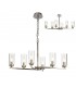 Ceiling Pendant, Semi Ceiling, 6 x E14, Polished Nickel - 1