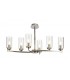 Ceiling Pendant, Semi Ceiling, 6 x E14, Polished Nickel - 4