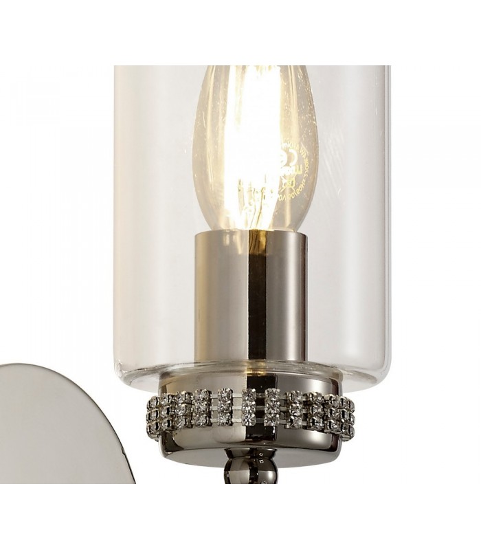Wall Lamp Switched, 1 x E14, Polished Nickel - 6