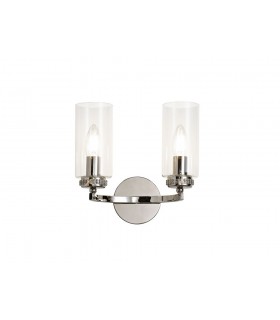 Wall Lamp Switched, 2 x E14, Polished Nickel - 1
