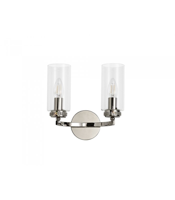 Wall Lamp Switched, 2 x E14, Polished Nickel - 3