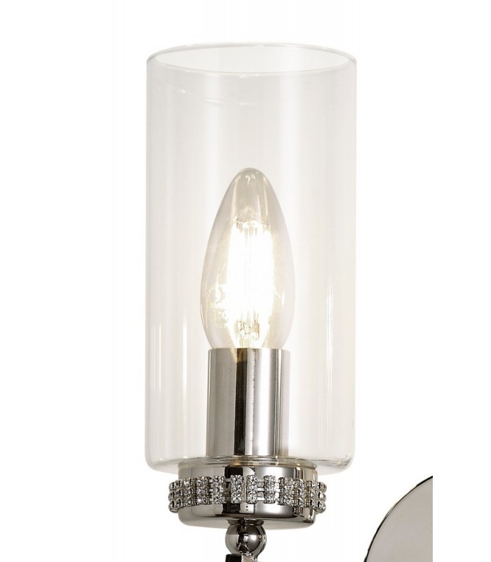 Wall Lamp Switched, 2 x E14, Polished Nickel - 5