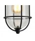 Ceiling Pendant, 1 x E27, Black, Gold With Seeded Clear Glass, IP54 - 8