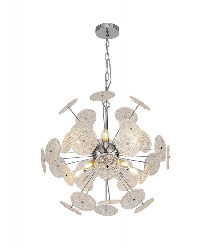 Ceiling Pendant,10 x E14, Polished Chrome - 1