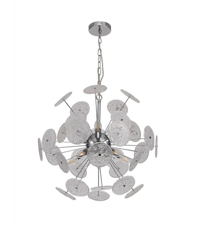 Ceiling Pendant,10 x E14, Polished Chrome - 5
