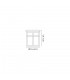 Ceiling, 1 x E27, Black, Clear Crackled Glass, IP54 - 2