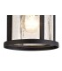 Ceiling, 1 x E27, Black, Clear Crackled Glass, IP54 - 5