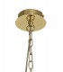 Ceiling Pendant, Semi Ceiling, 3 x E14, Polished Gold - 5