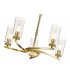 Ceiling Pendant, Semi Ceiling, 5 x E14, Polished Gold - 6