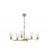 Ceiling Pendant, Semi Ceiling, 6 x E14, Polished Gold - 3