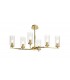 Ceiling Pendant, Semi Ceiling, 6 x E14, Polished Gold - 4