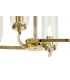 Ceiling Pendant, Semi Ceiling, 6 x E14, Polished Gold - 8