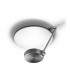 LED 1 Light Dimmable Medium Semi Flush Ceiling Light Satin Nickel - 1
