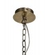 Ceiling Pendant, Semi Ceiling, 3 x E14, Antique Brass - 5