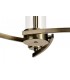 Ceiling Pendant, Semi Ceiling, 3 x E14, Antique Brass - 8