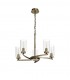 Ceiling Pendant, Semi Ceiling, 5 x E14, Antique Brass - 3