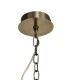 Ceiling Pendant, Semi Ceiling, 5 x E14, Antique Brass - 5