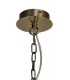Ceiling Pendant, Semi Ceiling, 6 x E14, Antique Brass - 5