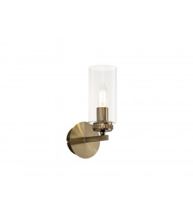 Wall Lamp Switched, 1 x E14, Antique Brass - 1