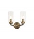 Wall Lamp Switched, 2 x E14, Antique Brass - 1