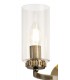 Wall Lamp Switched, 2 x E14, Antique Brass - 5