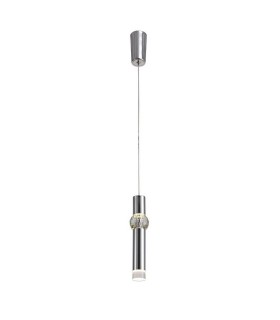 1 Light Ceiling Pendant, 1 x 5W LED, 3000K, 118lm, Polished Chrome - 1