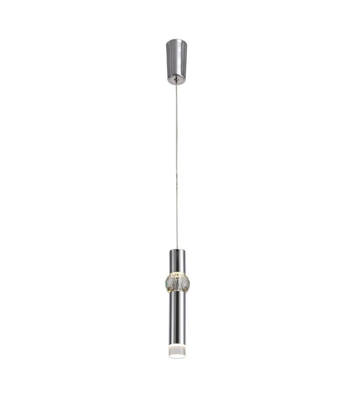 1 Light Ceiling Pendant, 1 x 5W LED, 3000K, 118lm, Polished Chrome - 1