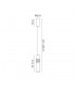 1 Light Ceiling Pendant, 1 x 5W LED, 3000K, 118lm, Polished Chrome - 2