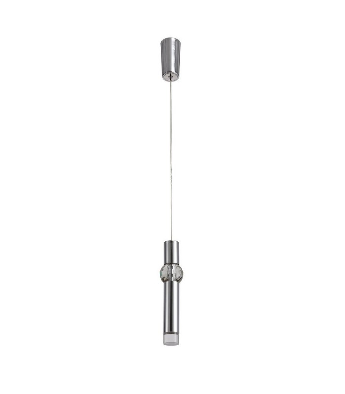 1 Light Ceiling Pendant, 1 x 5W LED, 3000K, 118lm, Polished Chrome - 4