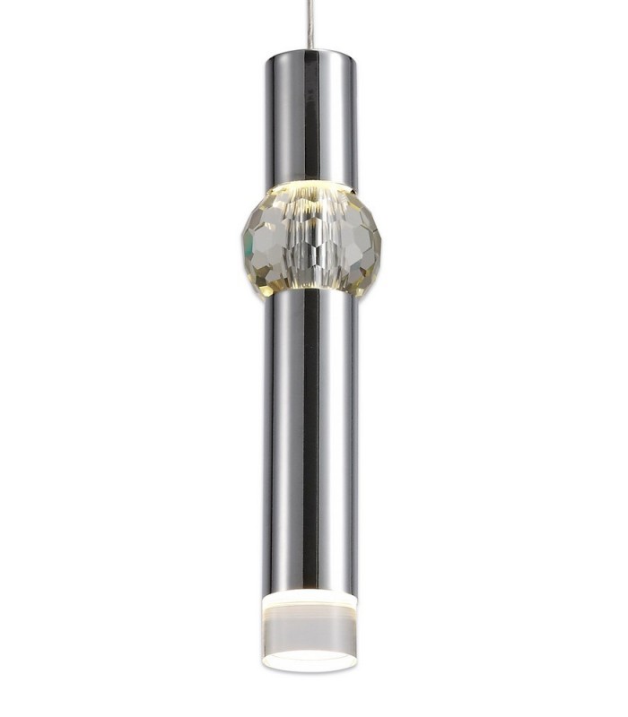 1 Light Ceiling Pendant, 1 x 5W LED, 3000K, 118lm, Polished Chrome - 6