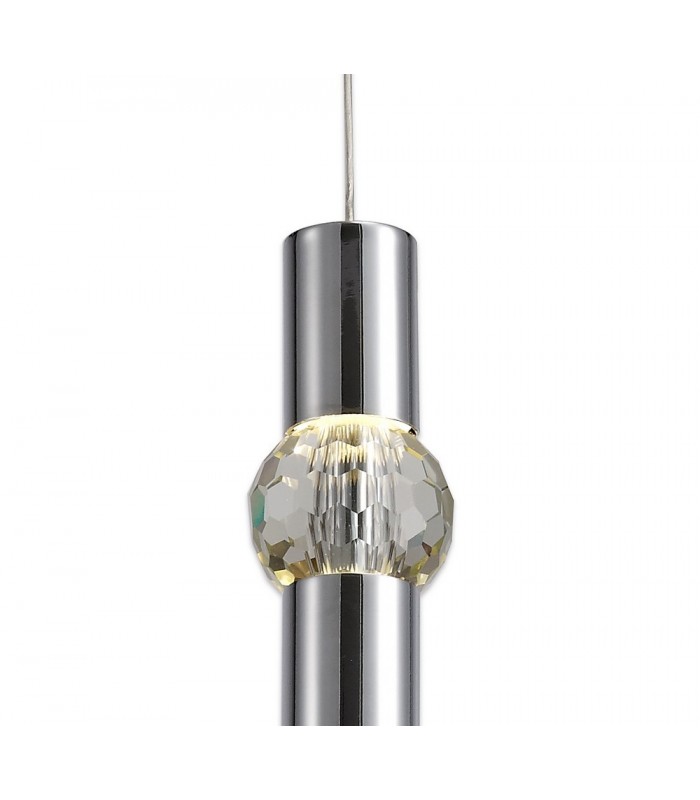 1 Light Ceiling Pendant, 1 x 5W LED, 3000K, 118lm, Polished Chrome - 8