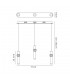 3 Light Linear Ceiling Pendant, 3 x 5W LED, 3000K, 304lm, Polished Chrome - 2