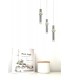 3 Light Round Ceiling Cluster Pendant, 3 x 5W LED, 3000K, 268lm, Polished Chrome - 5