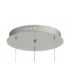 3 Light Round Ceiling Cluster Pendant, 3 x 5W LED, 3000K, 268lm, Polished Chrome - 7