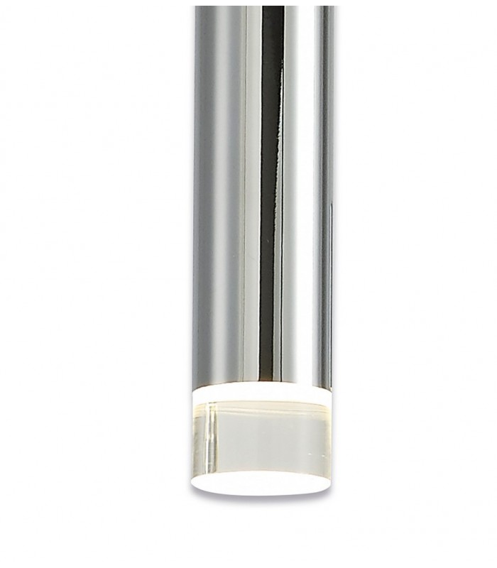 3 Light Round Ceiling Cluster Pendant, 3 x 5W LED, 3000K, 268lm, Polished Chrome - 10