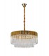 Ceiling Pendant Round 12 Light E14, Brass, Glass - 1