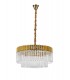 Ceiling Pendant Round 12 Light E14, Brass, Glass - 3